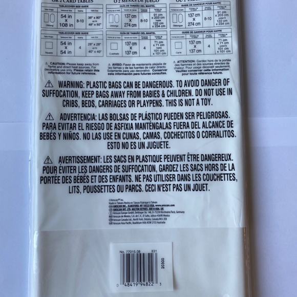 Plastic Table Cover - Picture 2 of 2